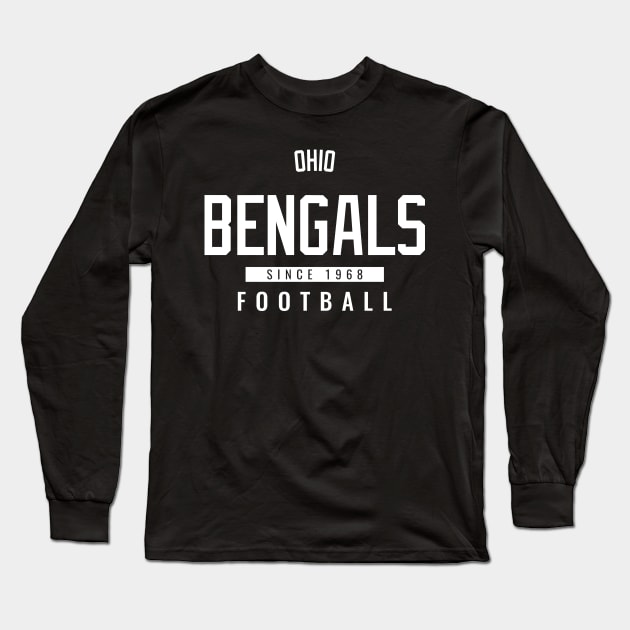 Cincinnati Bengals Long Sleeve T-Shirt by Tamie